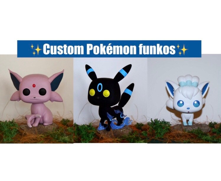 Benutzerdefinierte Pokémon Funko Pop Alolan Vulpix, Espeon Und