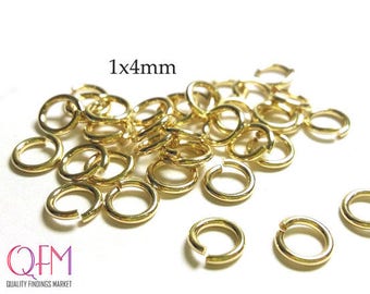 Vintage BRASS JUMP RING 12 GA WIRE 12 MM I//D Pkg Of 23-1 oz