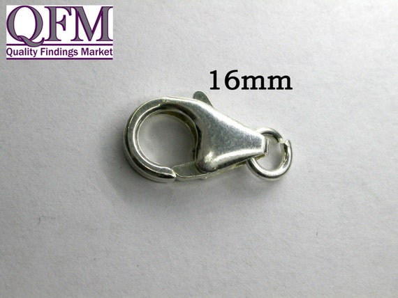 Jewellery Finding In 925 Sterling Silver, Lobster Claw Trigger Clasp, 8mm, 10mm, 12mm, 16mm - Foto 12