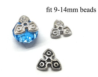 10 tapas para cuentas de plata de ley de 9-14 mm (8 x 2 mm), plata de ley 925, tapa espaciadora para cuentas - JBB Findings - Tapa para extremo de cuentas
