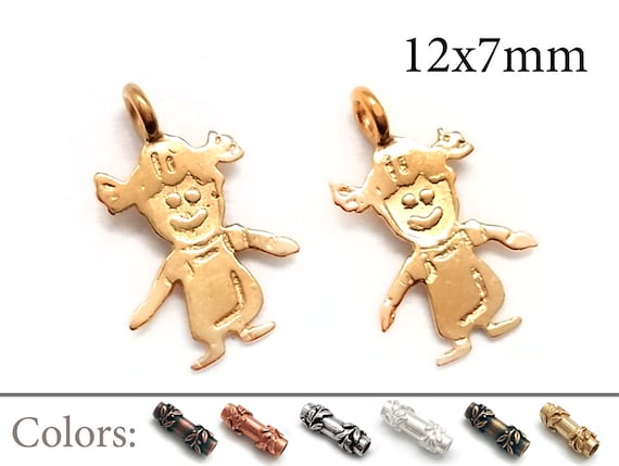 10pcs Girl Charms People Child Baby, Pendant Children for Mother, Little  Girl JBB Findings, Antique/shiny Brass, Copper, Silver, Gold Plated 