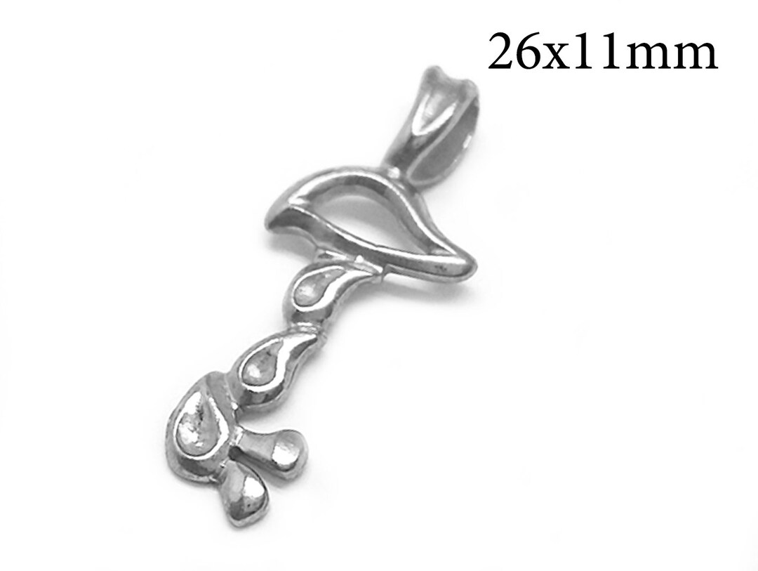 10 Pcs 12X10X4Mm Écrou Perle Plaqué Argent Sterling Fabrication De