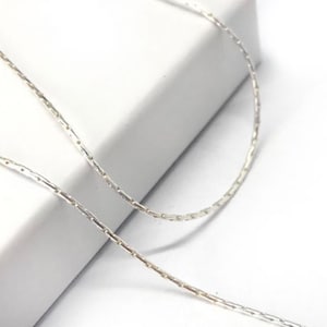 1meter Sterling Silver 925 Chain Cardano sizes: 0.6mm, 0.8mm, 1mm, 1.2mm Chain Unfinished - available in bulk (spools) - Cardano