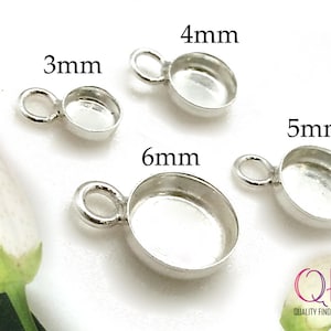 Three Bezel Cup Ring 1pc Sterling Silver Ring Bezel Ring 3mm JBB Three Bezel Cup Ring 1pc Sterling Silver Ring Bezel Ring 3mm JBB