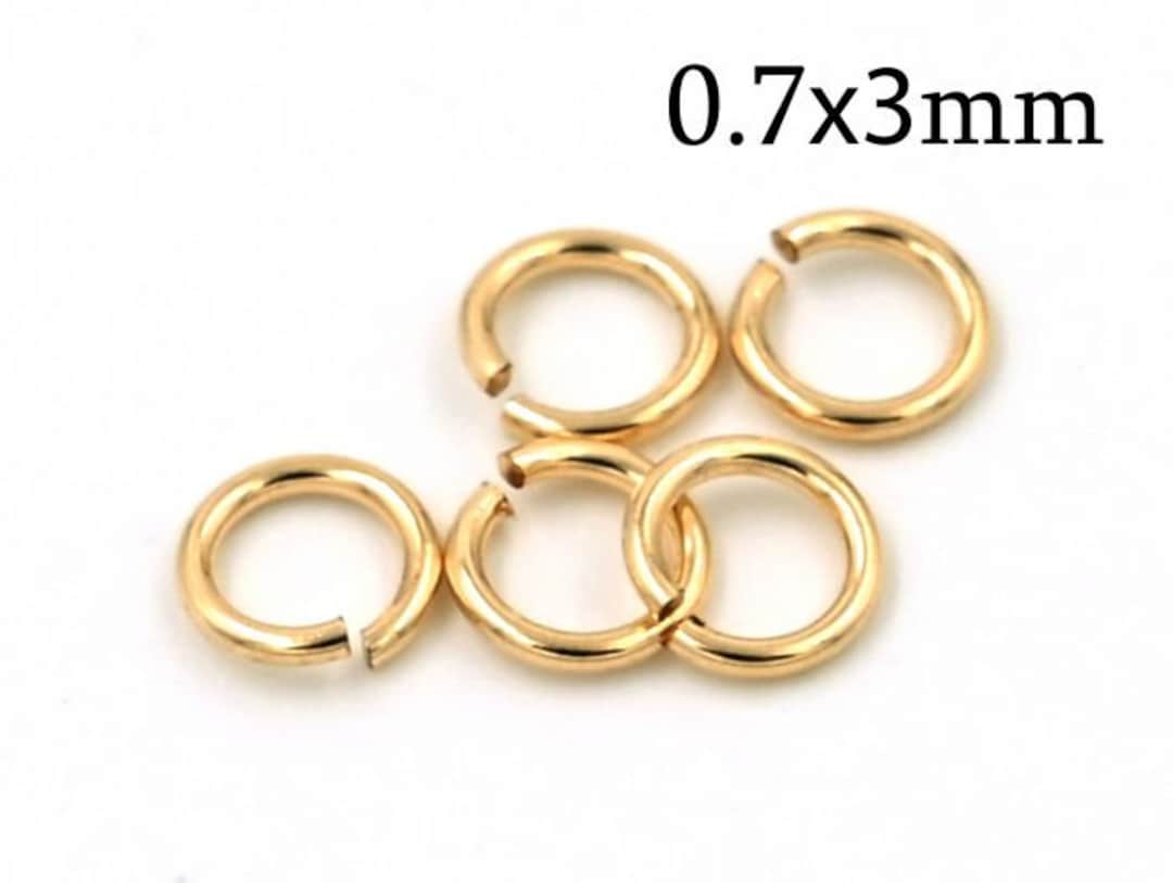 WHOLESALE Gold Filled Jump Rings 21 Gauge With ID 0.7 X 3mm Etsy