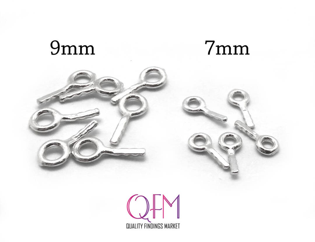 100pcs Fine Silver 999 Eyelet for PMC or Glass Pins for PMC Etsy