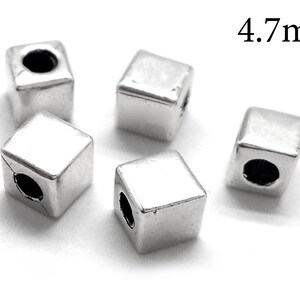 4 Pcs Vintage 925 Sterling Silver Spacer Bead for Jewelry Making