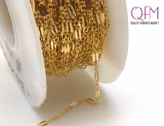 Gold Filled Cable Link Chain Unfinished 1.9mm 30.5 meters 100 Feet