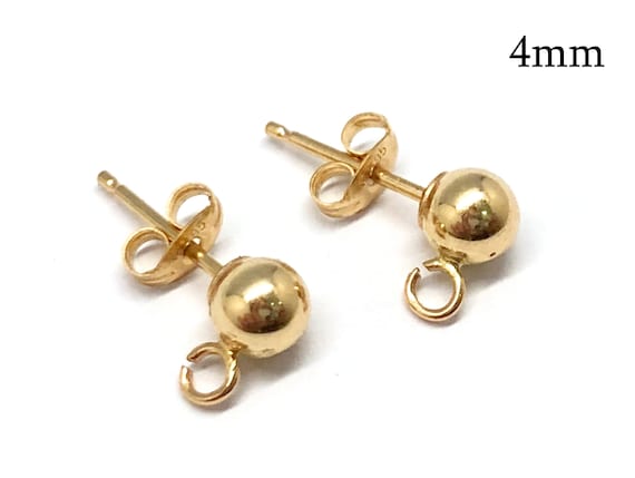 Cheap Setting Gold Color Jewelry Making Accessories Back Open Loop