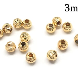 100 pezzi distanziatori in ottone placcato oro taglio diamante, taglio laser 3 mm, perline per braccialetti, perline per collane, perline scintillanti, forniture per gioielli