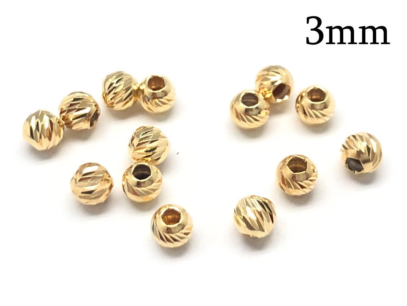 Wholesale 12x14mm real gold plated brass nugget metal spacer beads –  GemWholesales