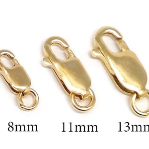 14k Gold Filled Rectangle Lobster Claw Clasps Jewelry Findings