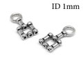 4pcs Sterling Silver 925 Multistrand  End Caps ID 1mm for leather cord, chain , Connector round leather cord, JBB Findings, Crimp End Cap product logo