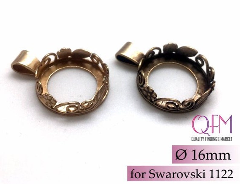 Bezel settings Brass Pendant Jewelry base Copper Silver plated JBB findings flowers and leaves 3pcs Brass Round Bezel Cup 16mm