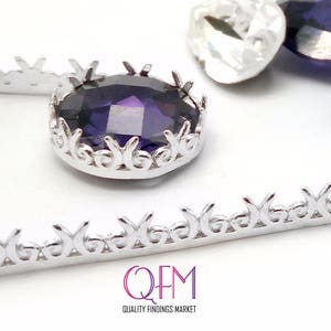 1 Stück Silber Lünette Draht, Silber Galerie Draht, 999 Galerie Draht, Galerie Muster, 64 mm x 4,4 mm, Schmuckherstellung Material, gegossener Silberdraht