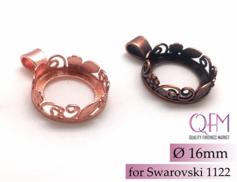 Bezel settings Brass Pendant Jewelry base Copper Silver plated JBB findings flowers and leaves 3pcs Brass Round Bezel Cup 16mm