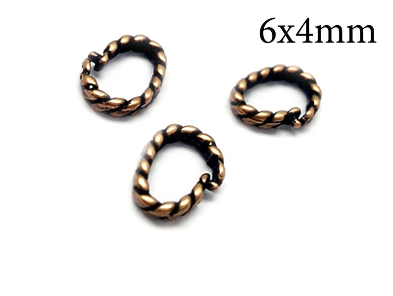 Silver plated Gold plated 10pcs Oval Open Lock in Jump Rings Brass Inside Diameter 6x4mm Link Lock Jump Rings JBB Findings Brass