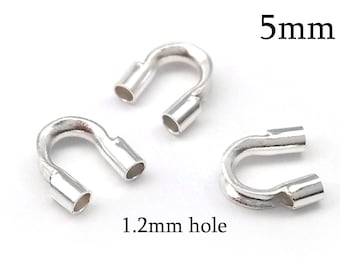 20 stuks draadbeschermers kabelhuls sterlingzilver draadbeschermers 0,045" (1,15 mm), draadbeschermers, draadbeschermers, beschermers, draadhuls