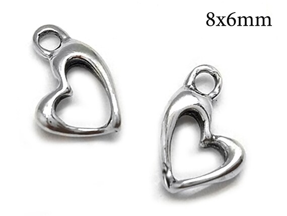 Small Snowflake Charm Pendant Antique Finish Sterling Silver Small Snowflake Charm Pendant Antique Finish Sterling Silver