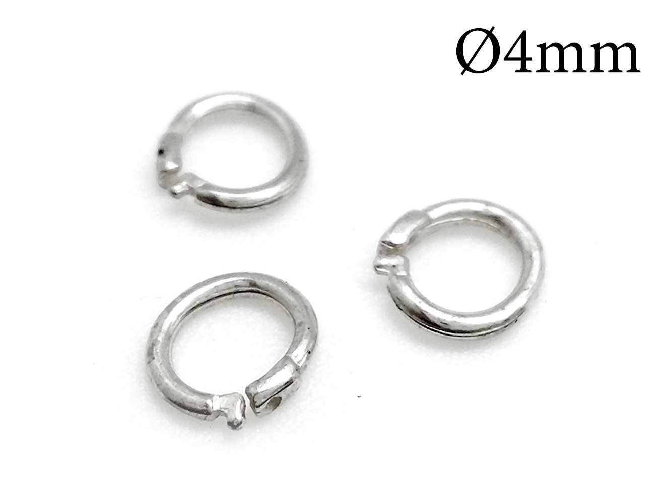 10pcs Sterling Silver Lock in Jump Rings Round Sterling Etsy