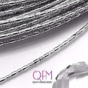 1 Fuß (30,5 cm) x 1 mm / 1.4 mm Silber 935 Draht - Silber-Galeriedraht - 12 Zoll - in Großgebinde (Spulen) erhältlich