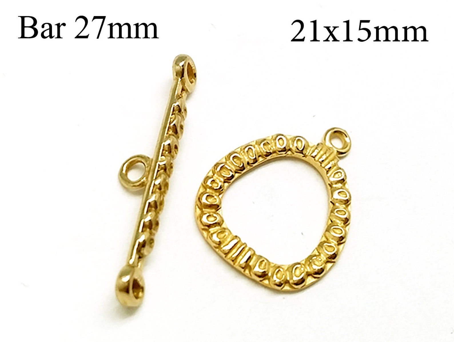 2sets Brass Toggle Clasp Loop 21x15mm Bar 27mm Clasp for Etsy