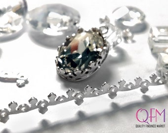 1 fil en argent fin 999 coulé pour lunette - Fil galerie d'argent - 2,5 pouces (64 mm) x 4,8 mm