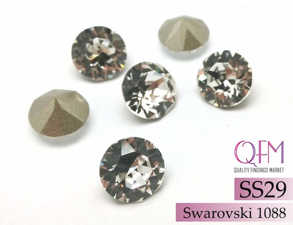 Sterling Silver Bail with Cups 50mm for 1122 Rivoli Crystals