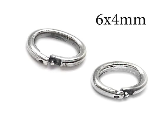 925 Sterling Silver Locking Jump Ring, 10mm - Jewelry Findings