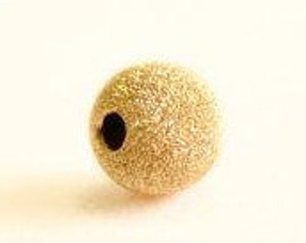 10pcs Gold Filled Sparkle Bead  2.5mm, 6mm, 7mm and 8mm - Seamless Round Spacer Beads, GF beads - Yellow gold filled