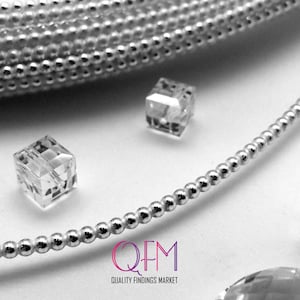 1 Fuß Silber 935 Draht - Perlendraht - Perlendraht - in loser Schüttung (Spulen) erhältlich Dicke 1 mm, 1.3 mm, 2 mm (30.5 cm)