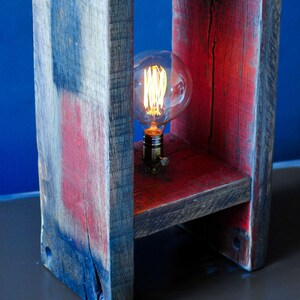 Reclaimed Oak Lamp image 3