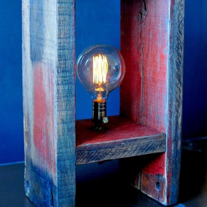 Reclaimed Oak Lamp image 2