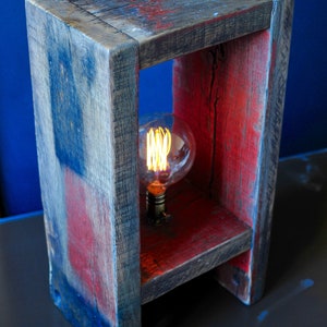 Reclaimed Oak Lamp image 4