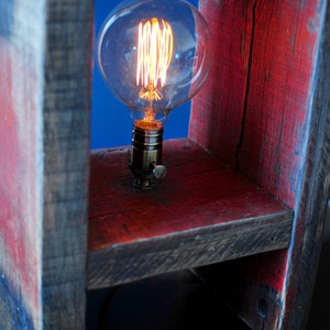 Reclaimed Oak Lamp image 7