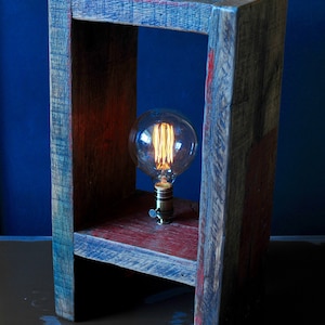 Reclaimed Oak Lamp image 1