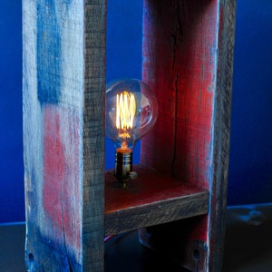 Reclaimed Oak Lamp image 6