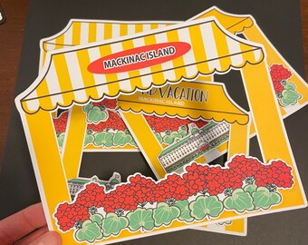 JD121 Mackinac Island & Grand Hotel Layered Scrapbooking Frames