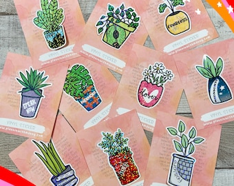 Eras Holographic Plant Vinyl Sticker Assortment