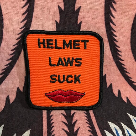 Vintage Helmet Laws Suck Patch
