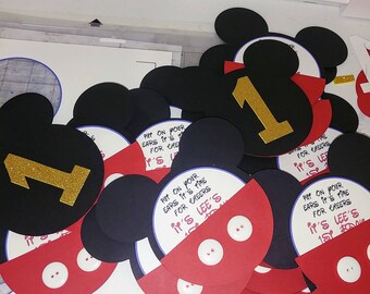 mickey invitations etsy