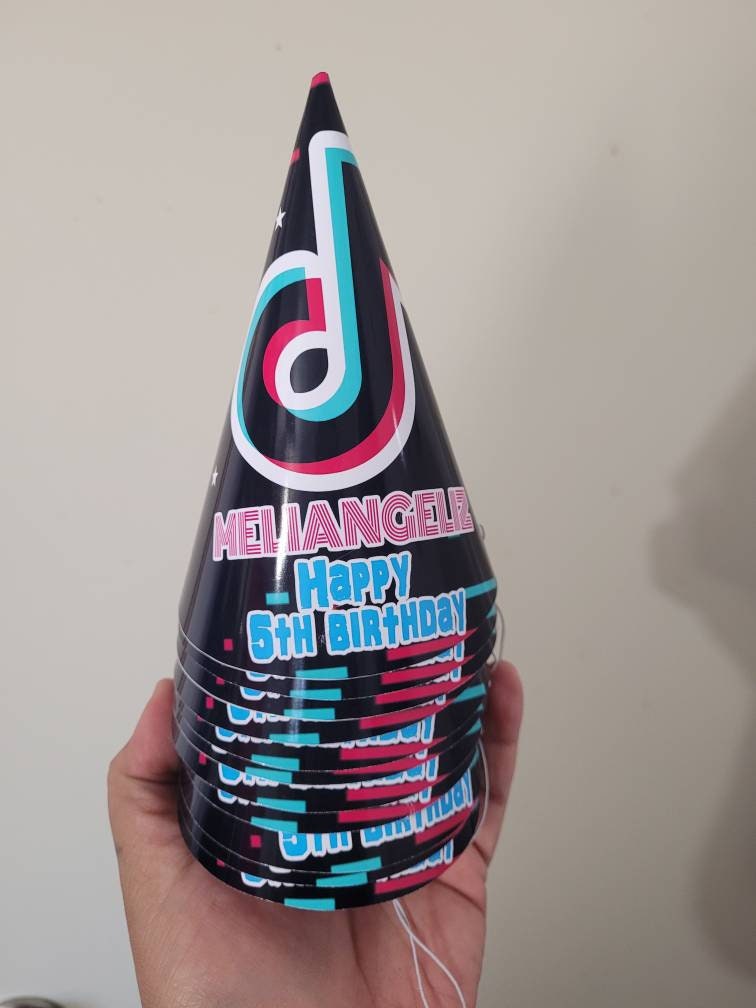 Inspired Tik Tok Party Hats Tik Tok Favors Tik Tok Decor Etsy