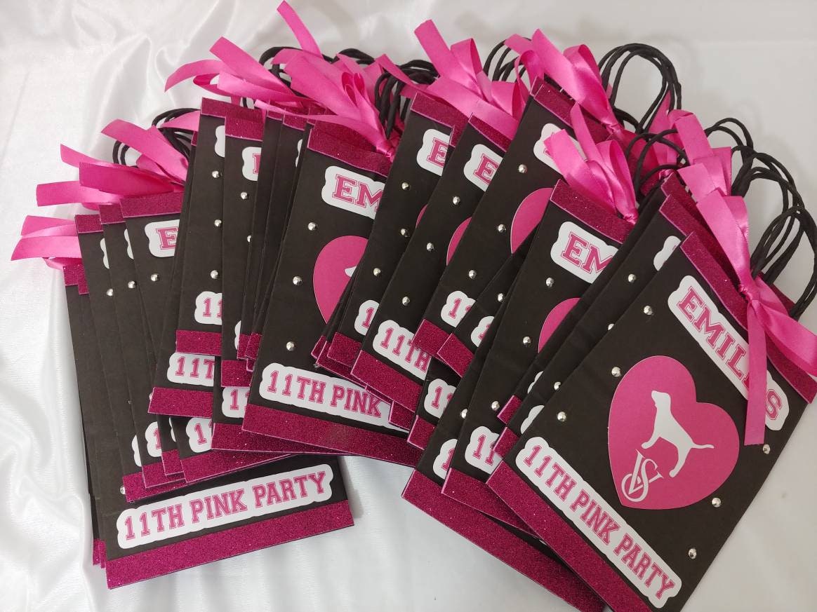 Pink Candybags Victoria Secret goodie bags custom goodie bags Etsy