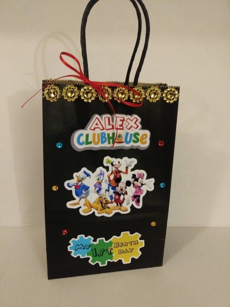 1.50 Each Candy Bags Mickey Mouse Clubhouse Goodie Bags Custom Etsy