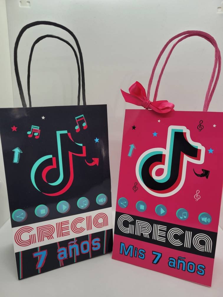 Tik Tok Candybags Tik Tok Treat Bags Tik Tok Party Tik Tok Etsy UK