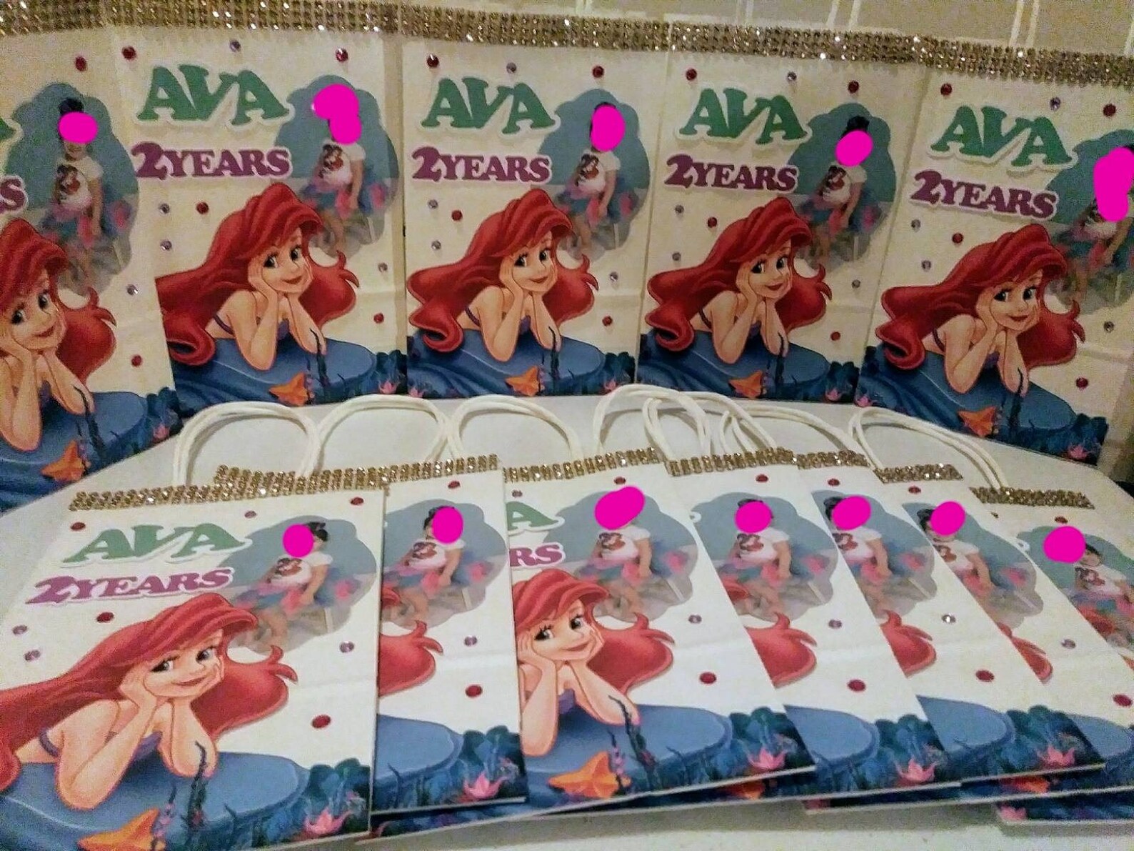 Little Mermaid Goodie Bags
 Little Mermaid Custom Candybags goo bags custom goo bags