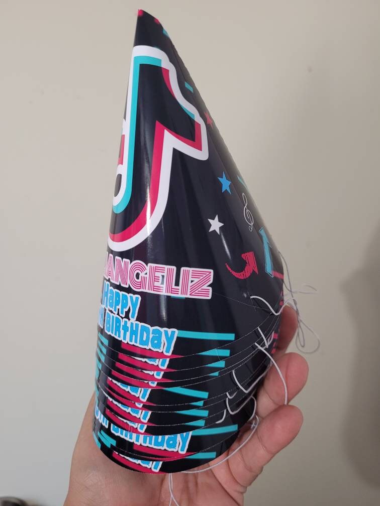 Inspired Tik Tok Party Hats Tik Tok Favors Tik Tok Decor Etsy