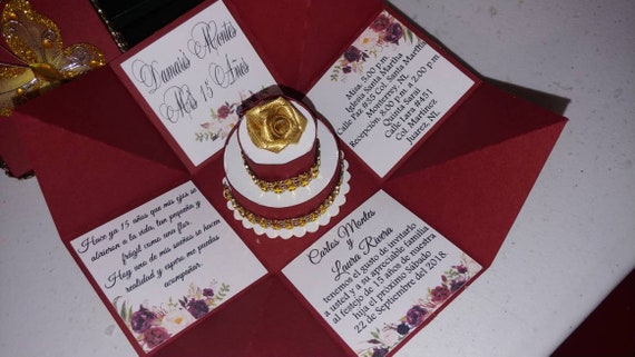 burgundy and gold quinceanera