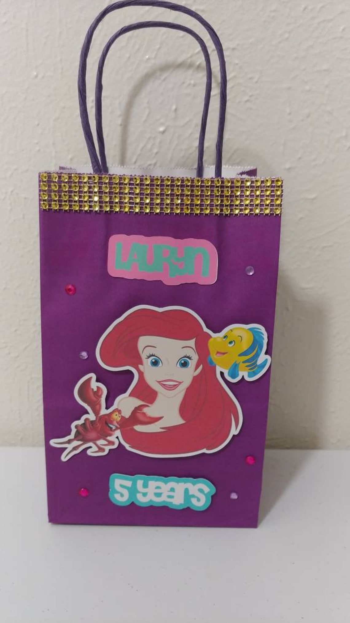 Little Mermaid Goodie Bags
 Little Mermaid Custom Candybags goo bags custom goo bags