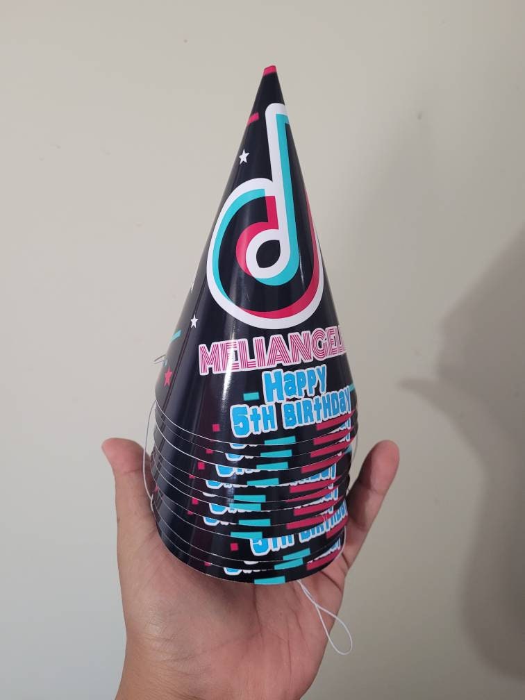 Inspired Tik Tok Party Hats Tik Tok Favors Tik Tok Decor Etsy